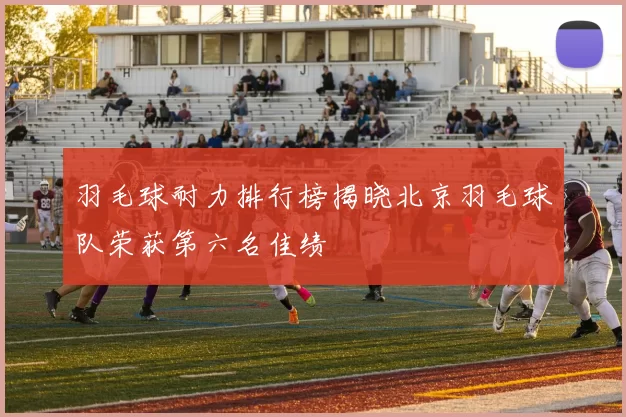 羽毛球耐力排行榜揭晓北京羽毛球队荣获第六名佳绩